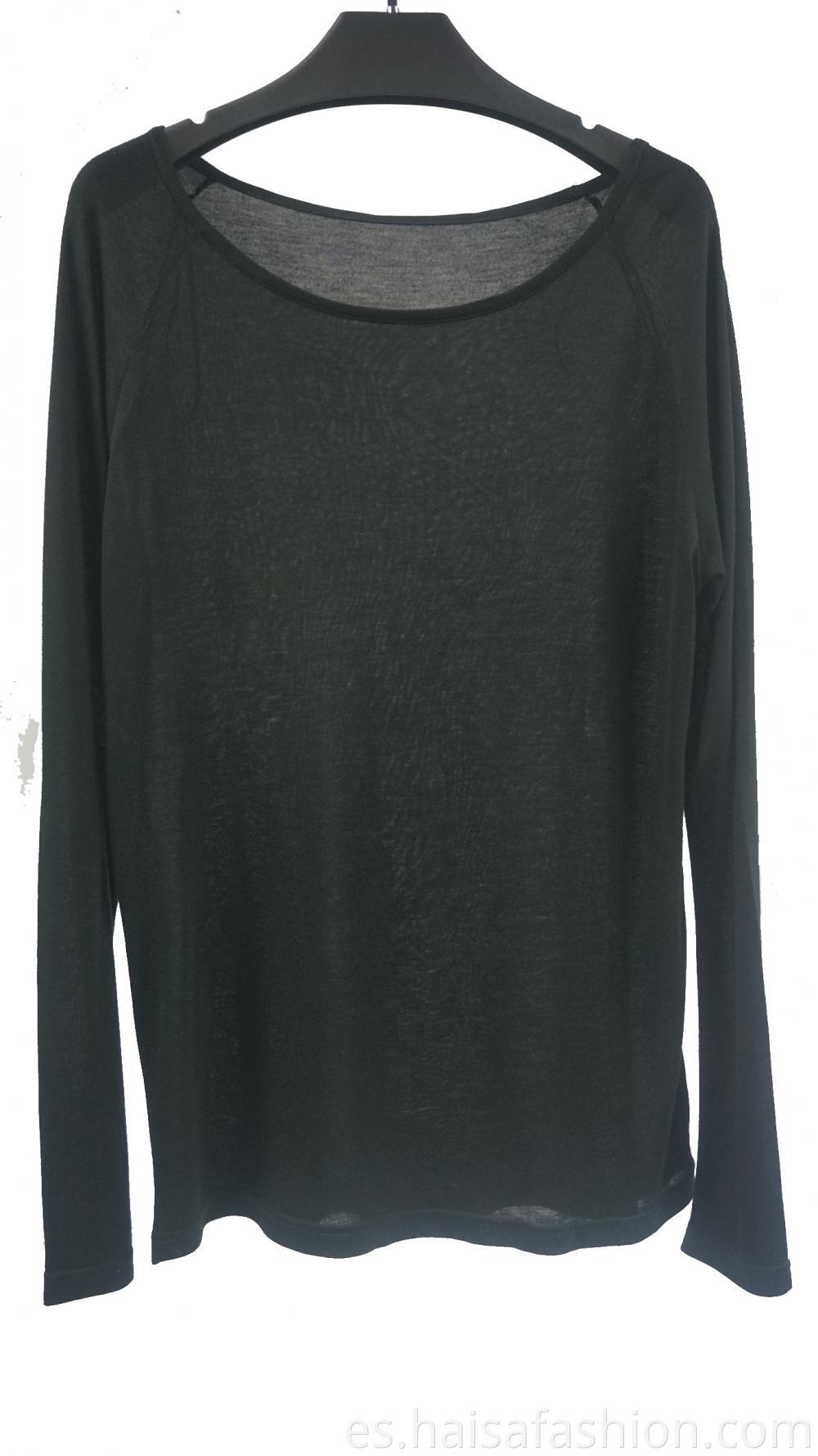 Black Turtleneck Casual Pullover For Ladies